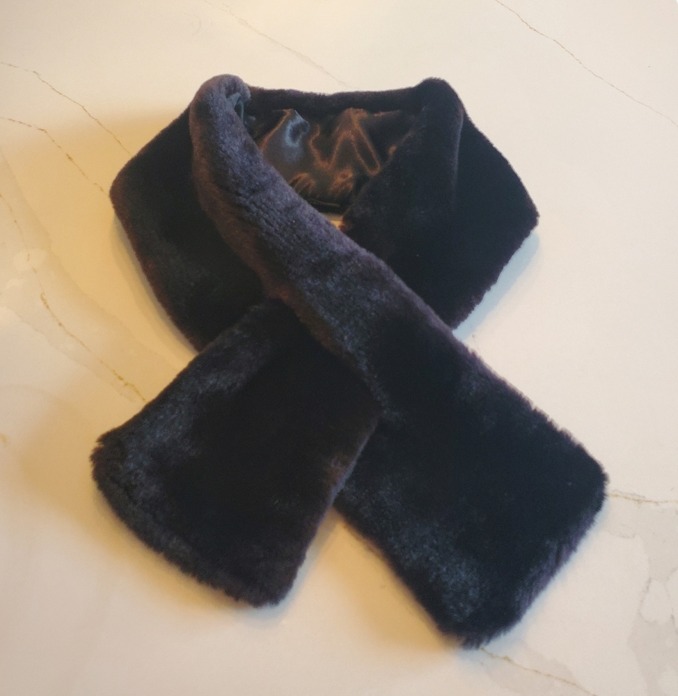 Black Faux Fur Neck Warmer, From New York & Cimpany